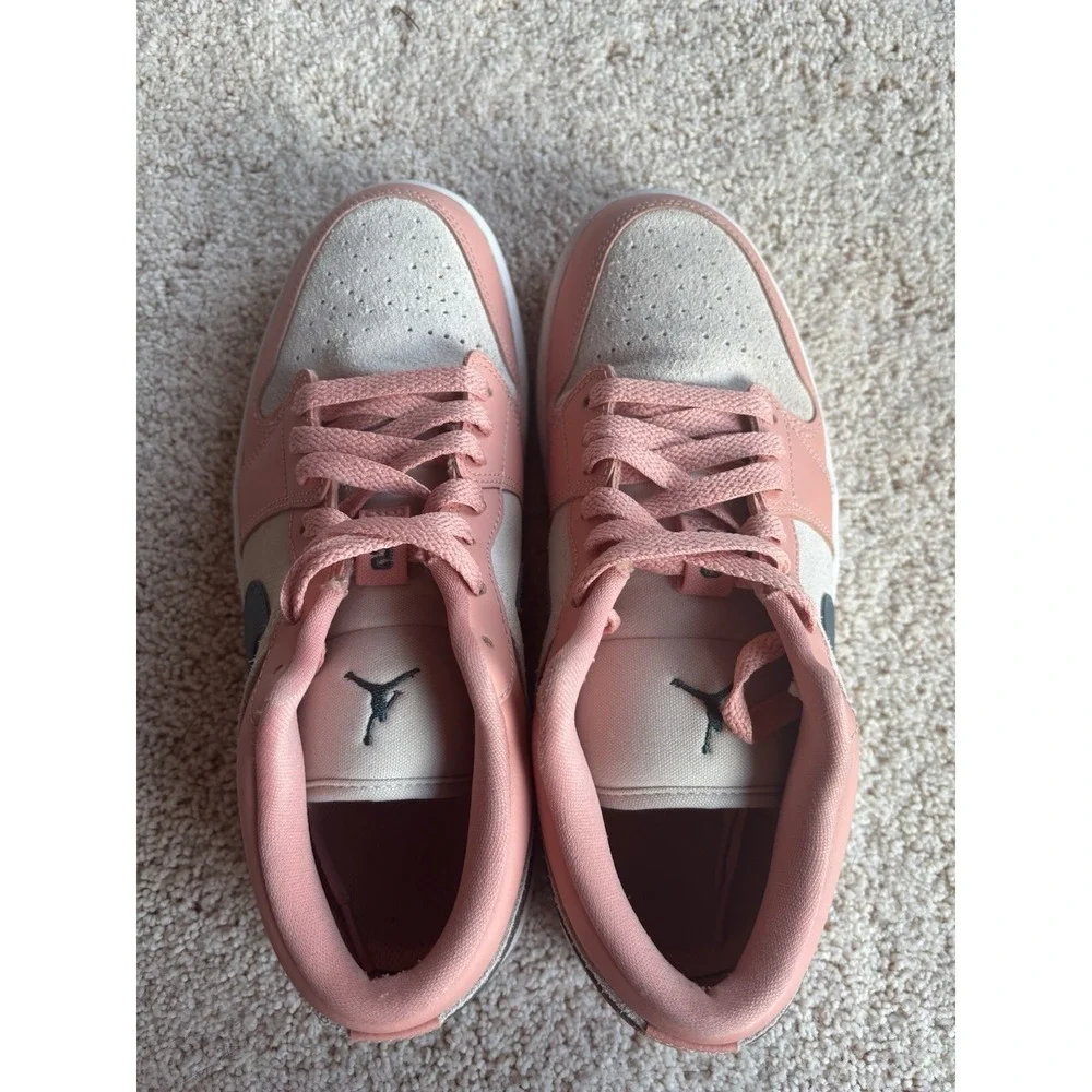 Nike Air Jordan 1 Low Light Madder Root Peach/Green DC0774-800 Women's Size 8.5